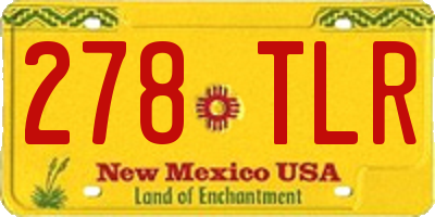 NM license plate 278TLR