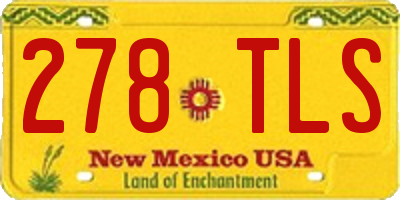 NM license plate 278TLS