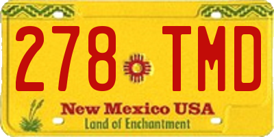 NM license plate 278TMD