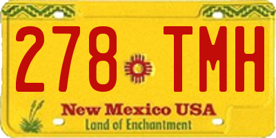 NM license plate 278TMH