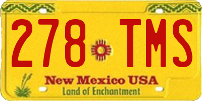 NM license plate 278TMS