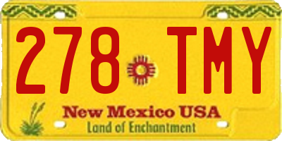 NM license plate 278TMY