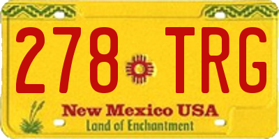 NM license plate 278TRG