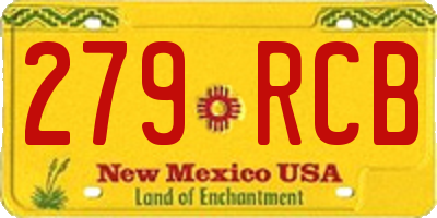 NM license plate 279RCB