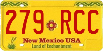NM license plate 279RCC