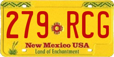 NM license plate 279RCG