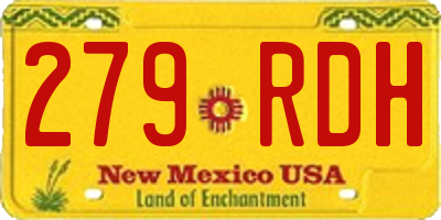 NM license plate 279RDH