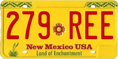 NM license plate 279REE