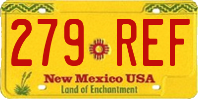 NM license plate 279REF