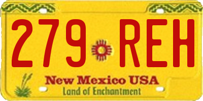 NM license plate 279REH