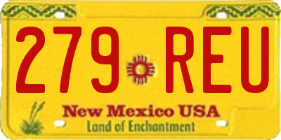 NM license plate 279REU