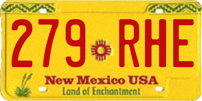 NM license plate 279RHE