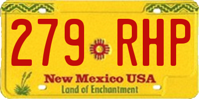 NM license plate 279RHP