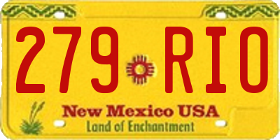 NM license plate 279RIO