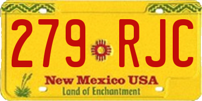 NM license plate 279RJC