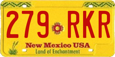 NM license plate 279RKR