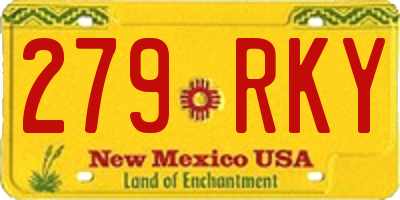 NM license plate 279RKY