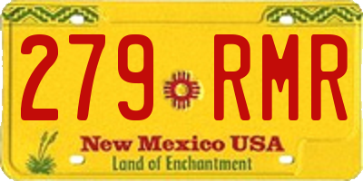 NM license plate 279RMR