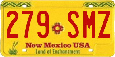 NM license plate 279SMZ