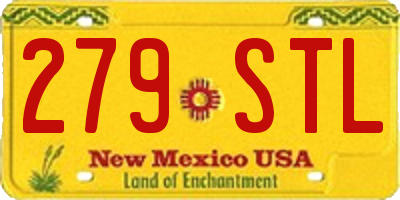 NM license plate 279STL