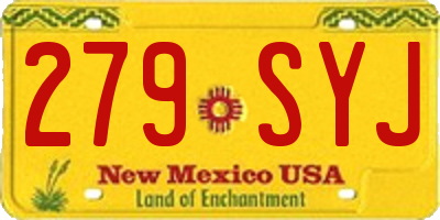 NM license plate 279SYJ