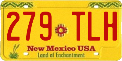 NM license plate 279TLH