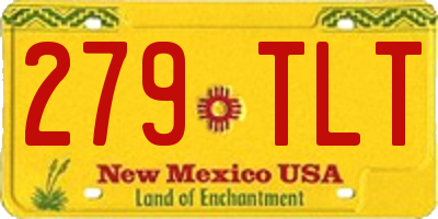 NM license plate 279TLT