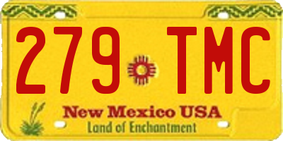 NM license plate 279TMC