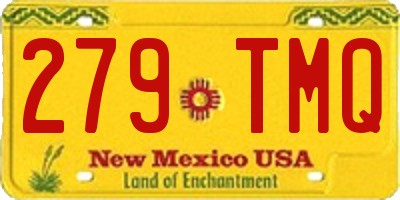 NM license plate 279TMQ