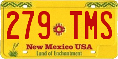NM license plate 279TMS
