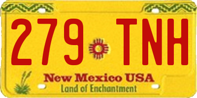 NM license plate 279TNH