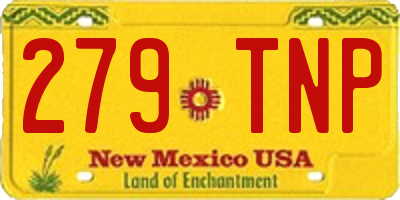 NM license plate 279TNP