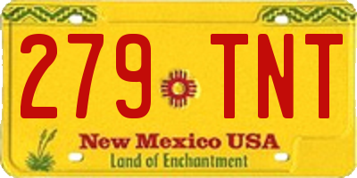 NM license plate 279TNT