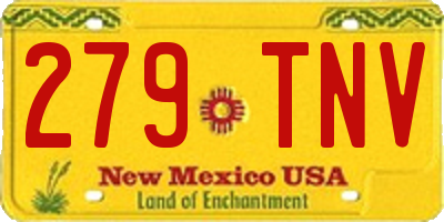 NM license plate 279TNV