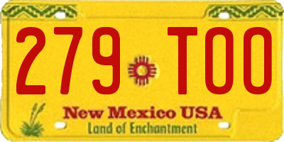 NM license plate 279TOO