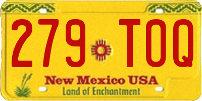NM license plate 279TOQ