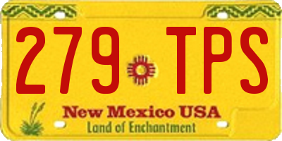 NM license plate 279TPS