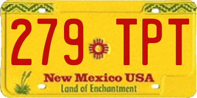 NM license plate 279TPT