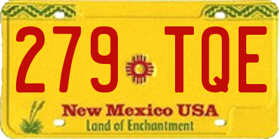 NM license plate 279TQE