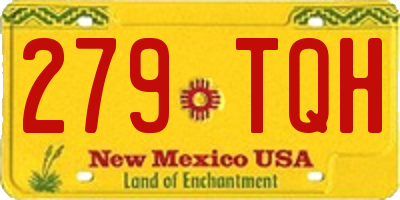 NM license plate 279TQH