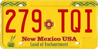 NM license plate 279TQI