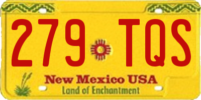 NM license plate 279TQS