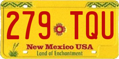 NM license plate 279TQU