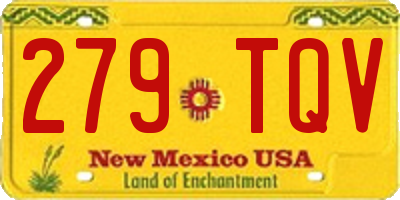 NM license plate 279TQV