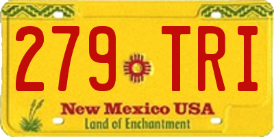 NM license plate 279TRI