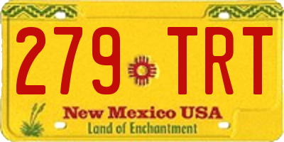 NM license plate 279TRT