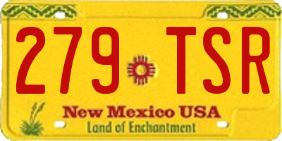 NM license plate 279TSR