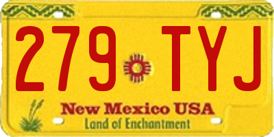 NM license plate 279TYJ