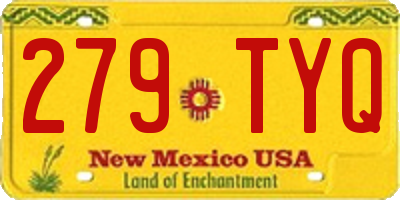 NM license plate 279TYQ
