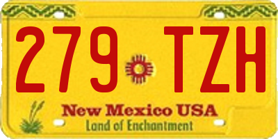 NM license plate 279TZH